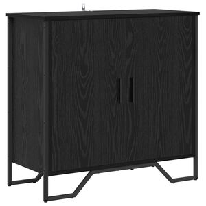 vidaXL Puse Melns ozolkoks 78 x 35 x 74.5 cm