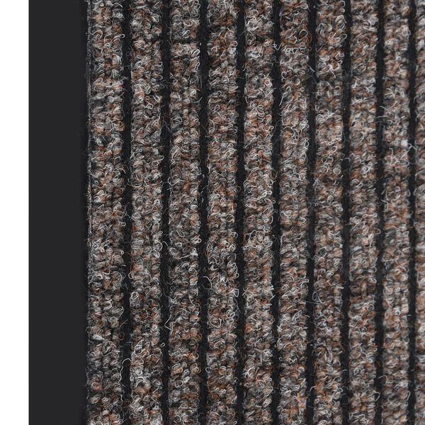 vidaXL durvju paklājs, svītrains, bē&scaron;s, 60x80 cm