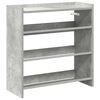 vidaXL apavu plaukts betona pelēks 60x25x62 cm inženierijas koks