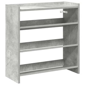vidaXL apavu plaukts betona pelēks 60x25x62 cm inženierijas koks