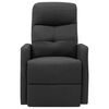 vidaXL masāžas krēsls, paceļams, tum&scaron;i pelēks audums