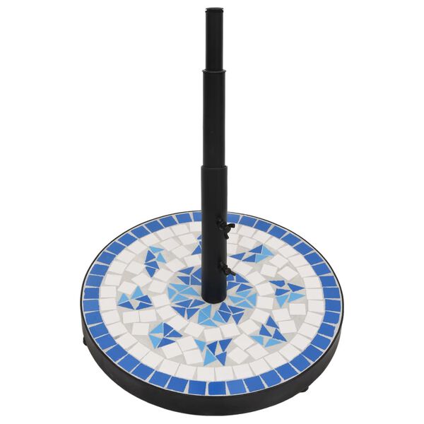 vidaXL saulessarga pamatne, apaļa, baltu un balta, 12 kg