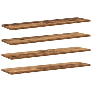 vidaXL Grāmatplaukta Paneļa 4 pcs Brūna 80 x 20 x 1,5 cm