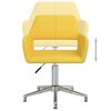vidaXL biroja krēsls, dzeltens audums
