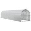 vidaXL Vistu kūts Sudraba 1000 x 200 x 200 cm Cinkota tērauda