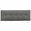 vidaXL Atpakaļ spilvens Tum&scaron;i pelēks 140 x 50 cm Mikrofibra