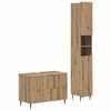 vidaXL 2 daļu vannas istabas skapju komplekts ZWOLLE Artisan Ozols