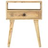 vidaXL naktsskapītis, 40x35x50 cm, mango masīvkoks