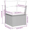 vidaXL 9-daļīgs dārza dīvāna komplekts,matrači, gaiši pelēka PE pinums