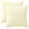 vidaXL Spilvenu pārvalks 2 pcs HEERLEN Krēmkrāsa 30 x 30 cm Poliesters