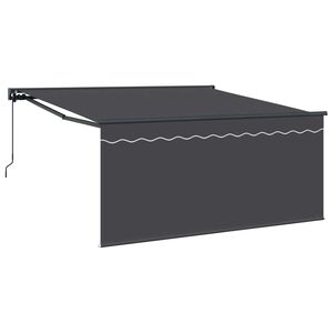vidaXL Nolokāms markīze Antracīts 300 x 250 cm Poliesters un alumīnijs