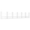 vidaXL gabionu siena ar 7 stabiem, U-forma, dzelzs, 740x20x150 cm
