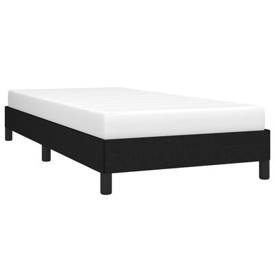 vidaXL gultas rāmis, melns, 80x200 cm, audums