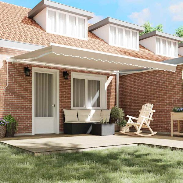 vidaXL Markīze Bē&scaron;a 4,5 &times; 3,5 m Poliesters un metāls