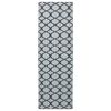 vidaXL Paklāja ceļ&scaron; ORIZ 1150 gsm Melna sieta raksts