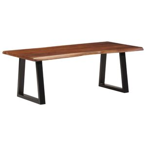 vidaXL kafijas galdiņ&scaron;, 110x55x40 cm, medus brūns, akācijas masīvkoks