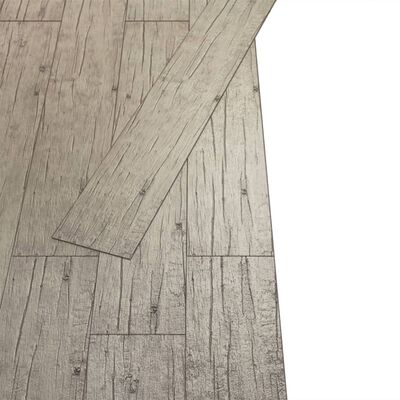 vidaXL grīdas dēļi, pašlīmējoši,5,02 m²,2 mm, balsināta ozolkoka krāsa