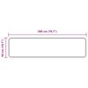 vidaXL Paklāja ceļ&scaron; MARSA Pelēks 200 x 50 cm Poliesters un PVC