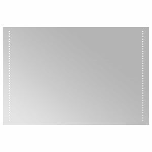 vidaXL LED vannas spogulis Caurspīdīgs 90 x 60 cm rūdīts stikls