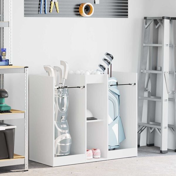 vidaXL Golfu skapis Vienkrāsains Balts 102 x 45 x 85,5 cm