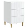 vidaXL Nakts skapītis Balts 43 x 41 x 66,5 cm Inženierijas koks