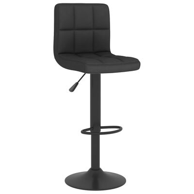 vidaXL bāra krēsls, melns audums