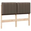 vidaXL Mīkstināts gultas galvgalis Brūns un Taupe 120 cm