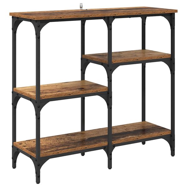 vidaXL Konsoles galds Vecs koks 80 x 29 x 75 cm Inženierijas koks