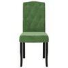 vidaXL virtuves krēsli, 6 gab., tum&scaron;i zaļ&scaron; samts