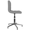 3087659 vidaXL Swivel Dining Chair Grey Faux Leather (334400)
