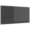 vidaXL Virtuves aizsargpaneļi Tum&scaron;i pelēks 120 x 60 cm rūdīts stikls