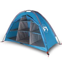 vidaXL mantu telts 9 plauktiem, zila, ūdensizturīga