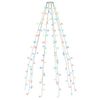vidaXL Ziemassvētku lampiņas, 150 LED, 150 cm, krāsainas