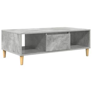 vidaXL Kafijas galdiņ&scaron; Betona pelēks 102 x 55 x 35 cm