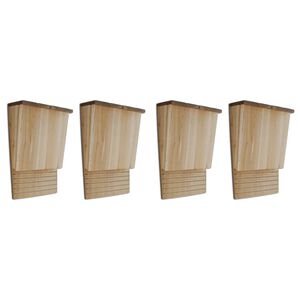 vidaXL sikspārņu mājas, 4 gab, 22x12x34 cm, koks