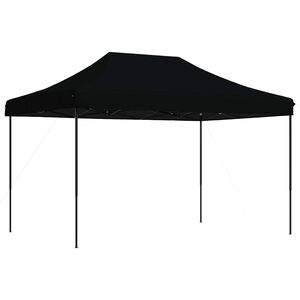 vidaXL Balles telts 279 x 410 x 315 cm Melns Oksforda audums