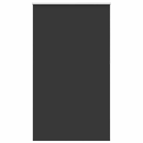 vidaXL rullo žalūzija melna 120x210 cm auduma platums 120x130 cm