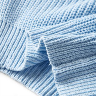 Bērnu džemperis, adīts, zils, 92