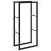 vidaXL Malkas plaukts Melns 55x30x116 cm Tērauds