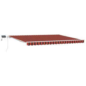 vidaXL Nolokāms markīze oranža un brūna 450 &times; 350 cm