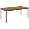 vidaXL Dārza vakariņu galds Dabiska un kafijas 147 x 88,5 x 75 cm