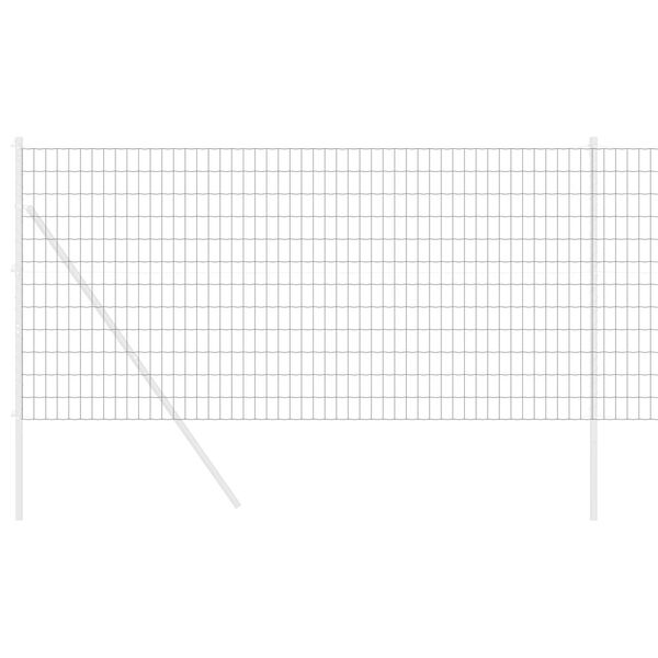 vidaXL Eiropas žogs Pelēka 1.2 x 25 m PVC pārklāts dzelzs