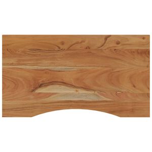 vidaXL galda virsma, 80x50x2,5 cm, taisnstūra, akācijas masīvkoks