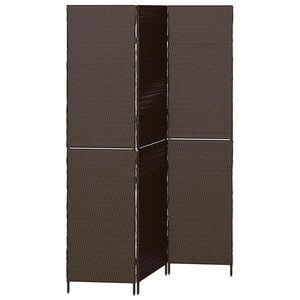 vidaXL Istabas dalītājs Brūna 146 x 180 cm poliratāns