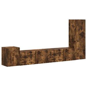 vidaXL TV skapī&scaron;u komplekts 3 pcs Dūmaka ozols Inženierijas koks