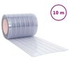 vidaXL durvju aizkars, caurspīdīgs, 300 mm x 2,6 mm, 10 m, PVC