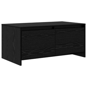 vidaXL Kafijas galdiņ&scaron; Melns ozols 90 x 50 x 41,5 cm Inženierijas koks