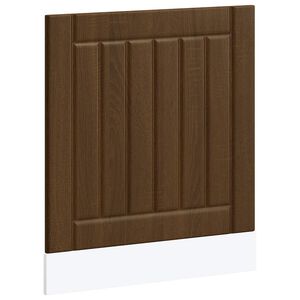 vidaXL trauku mazgājamās ma&scaron;īnas panelis Lucca Brown Oak