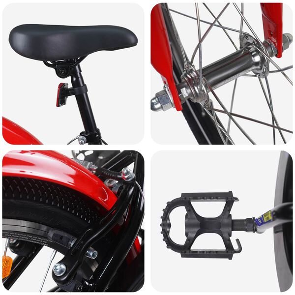 vidaXL Bērnu Velosipēds 20 Collas 6-11 gadu vecumam Zils Balts