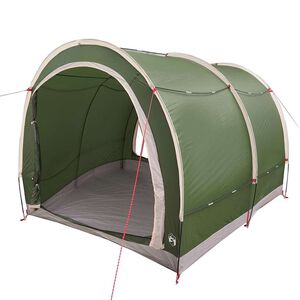 vidaXL Velosipēdu uzglabā&scaron;anas telts Zaļa 256 x 222 x 182 cm tafta